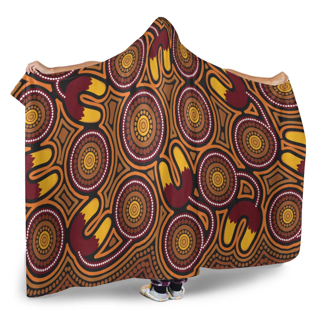 australia-aboriginal-inspired-hooded-blanket-aboriginal-dot-art-black-color