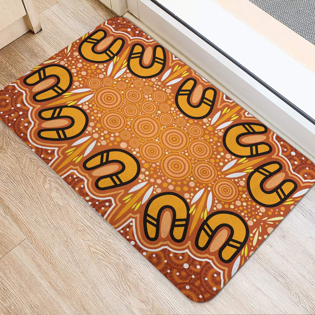 australia-aboriginal-inspired-door-mat-aboriginal-dot-design-background
