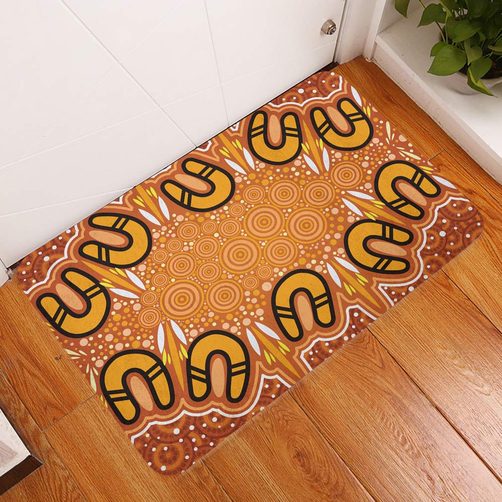 australia-aboriginal-inspired-door-mat-aboriginal-dot-design-background