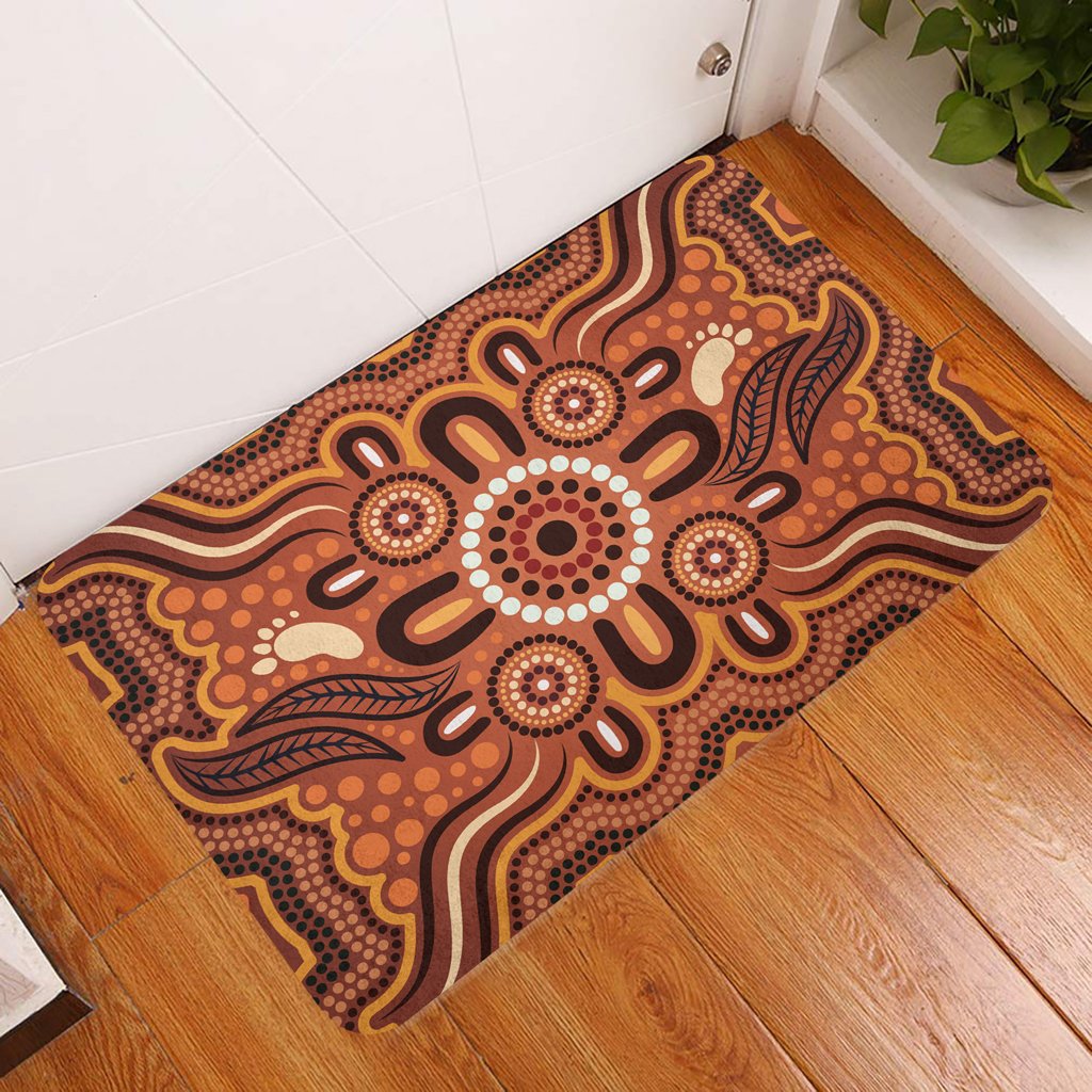 australia-aboriginal-inspired-door-mat-aboriginal-leaf-style-of-background