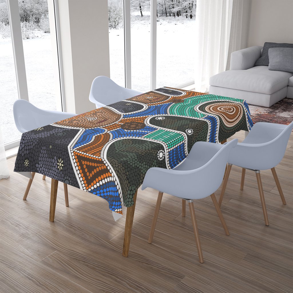 australia-aboriginal-inspired-tablecloth-friendship-aboriginal-style