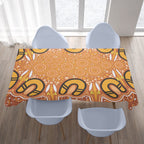 australia-aboriginal-inspired-tablecloth-aboriginal-dot-design-background