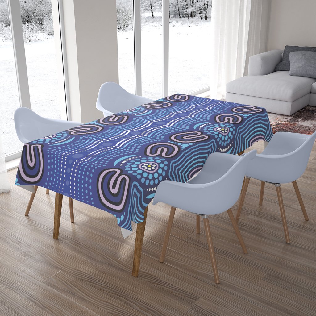 australia-aboriginal-inspired-tablecloth-blue-aboriginal-artwork