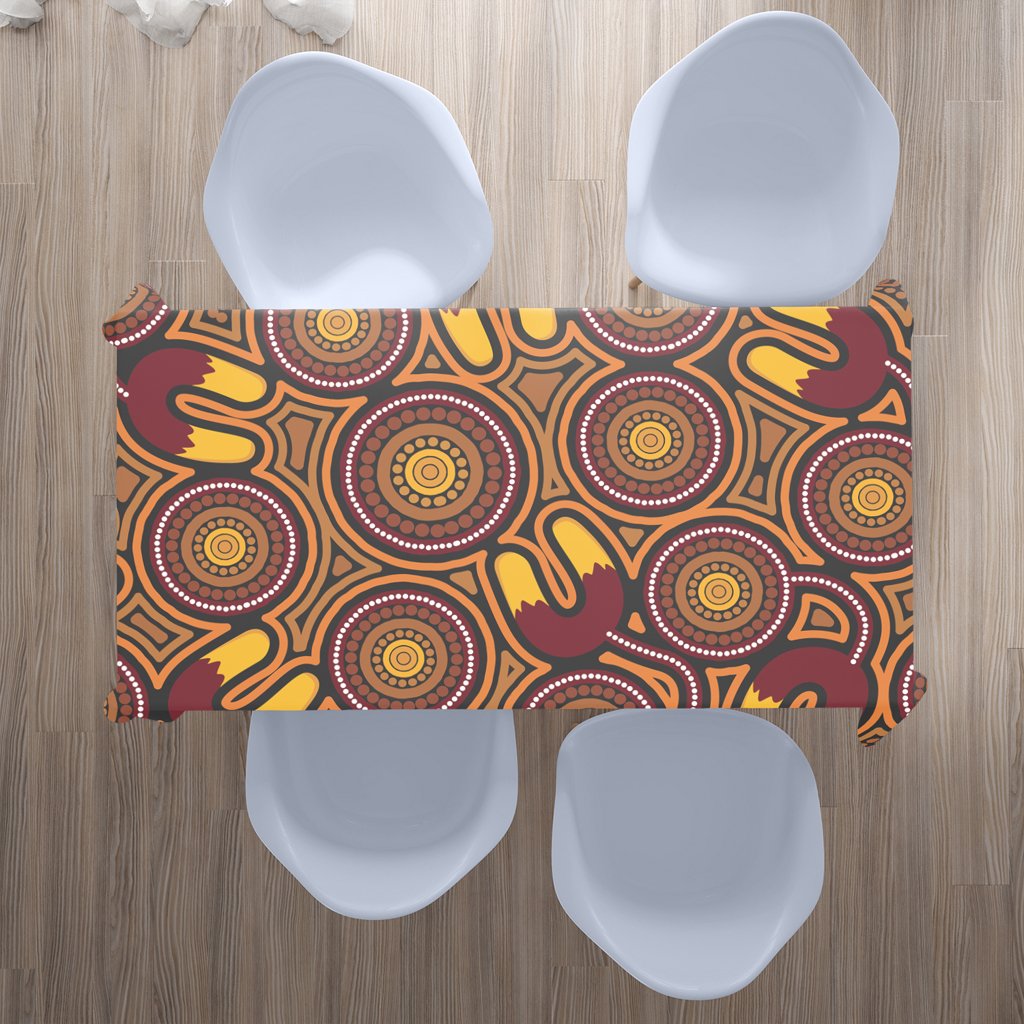 australia-aboriginal-inspired-tablecloth-aboriginal-dot-art-black-color
