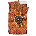 australia-aboriginal-inspired-bedding-set-aboriginal-connection-concept-artwork-green-color