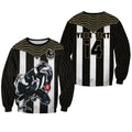 (Custom Text And Number) Magpies Football Sweatshirt Collingwood 1892 Indigenous Sporty Style LT14