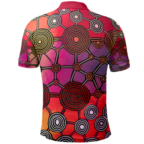 polo-shirt-aboriginal-dot-painting-shirt-circle-patterns-unisex