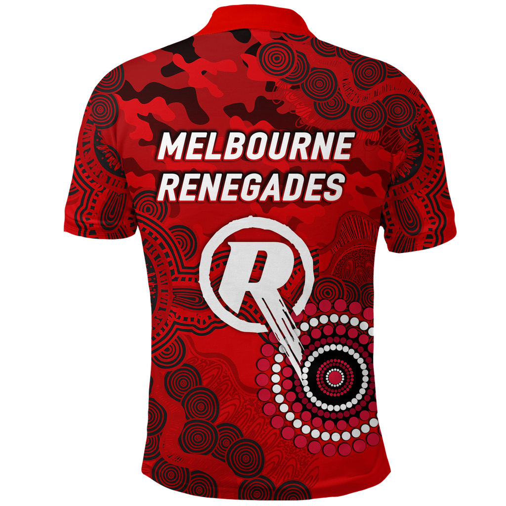 Melbourne Renegades ANZAC Day Aboriginal Polo Shirt - LT12