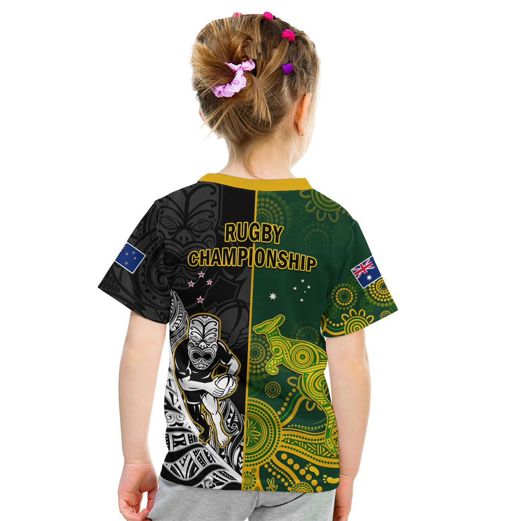 Australia Rugby Mix Aotearoa Rugby T Shirt Wallabies All Black Special Version LT14
