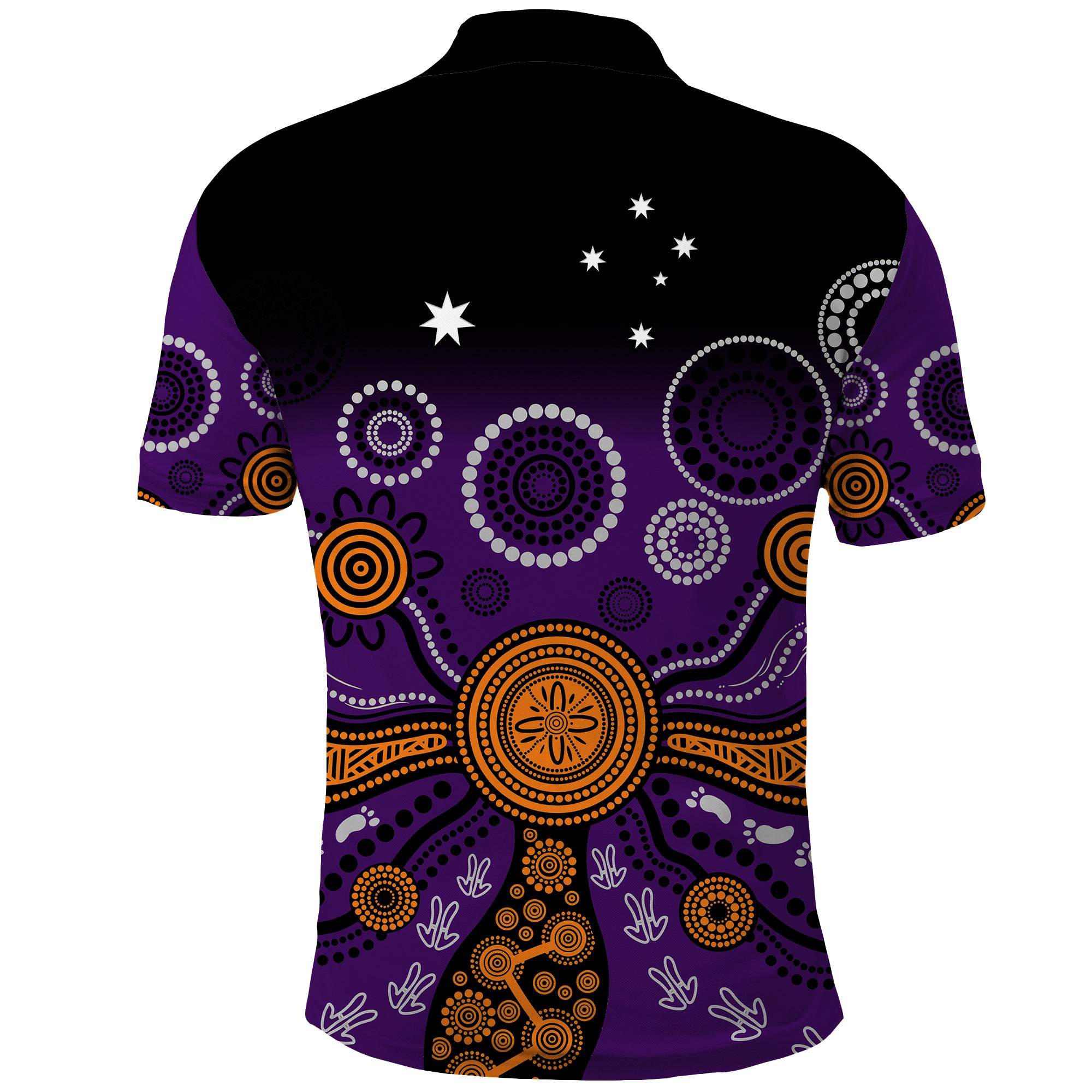 Perth Glory Australia Football Polo Shirt 2025 Aboriginal Art LT14