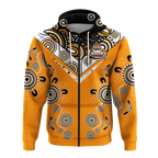 Wests Tiger Rugby Aboriginal Pattern Hoodie - LT2
