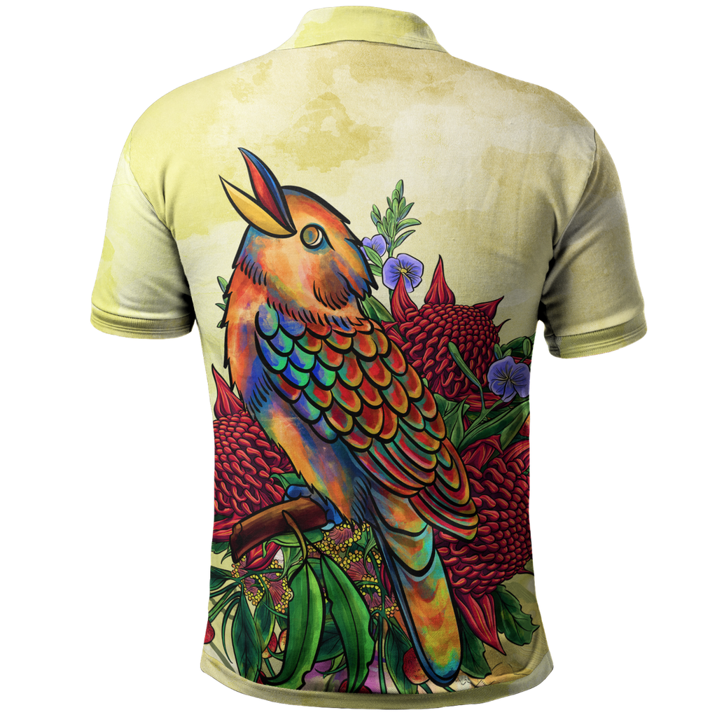 polo-shirts-australia-kookaburra-with-waratah