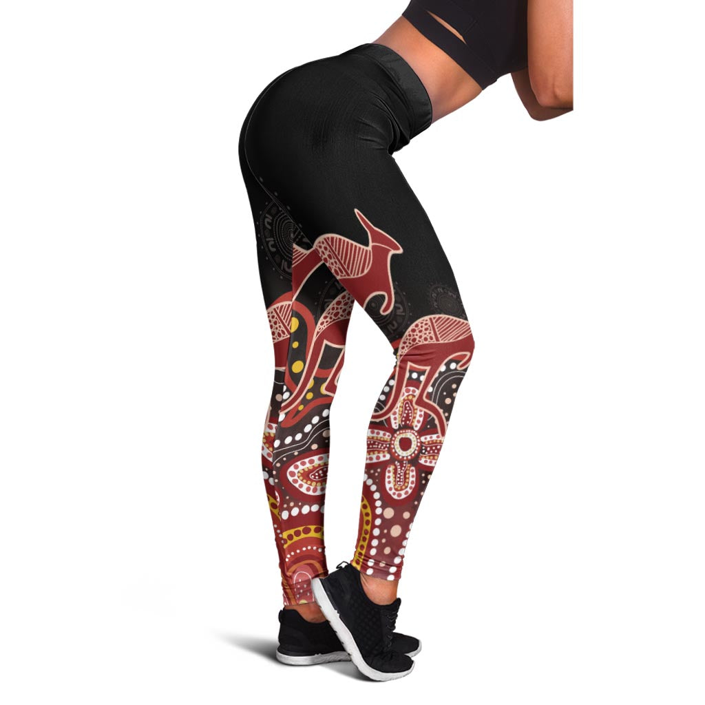NAIDOC Week 2025 Indigenous Leggings Dark Retro LT7