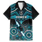 Port Adelaide Football Hawaiian Shirt Power Aboriginal Mix Polynesian Pattern LT14