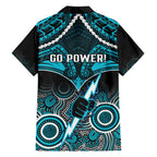Port Adelaide Football Hawaiian Shirt Power Aboriginal Mix Polynesian Pattern LT14