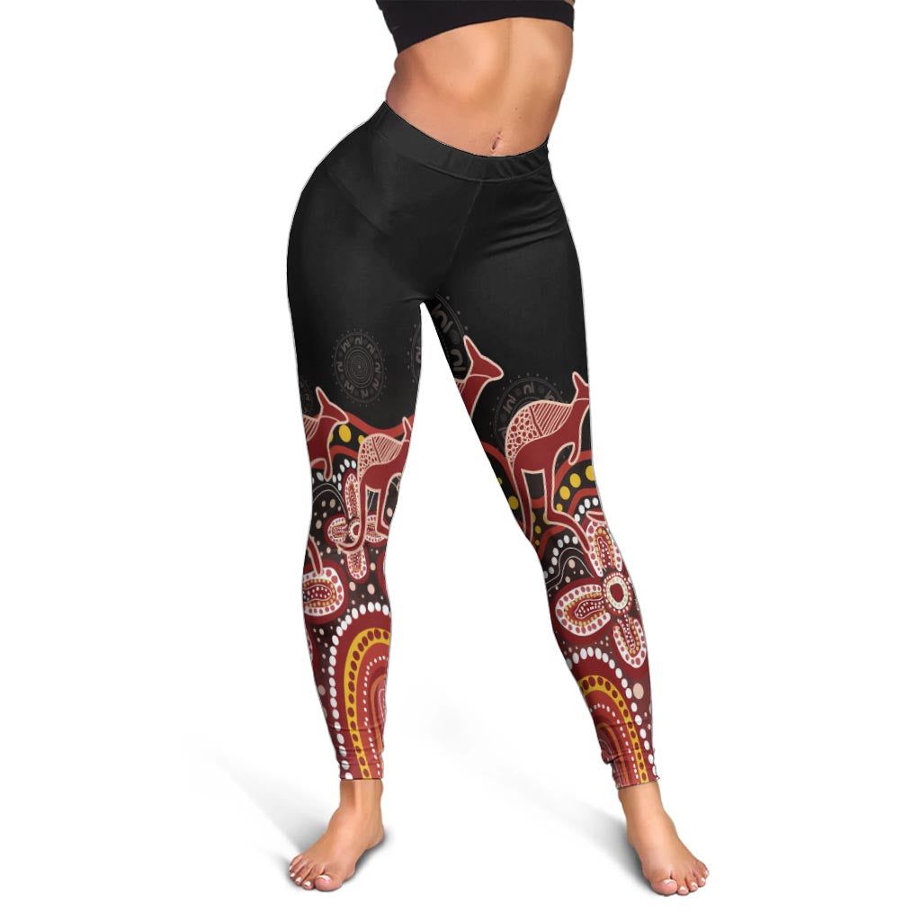NAIDOC Week 2025 Indigenous Leggings Dark Retro LT7