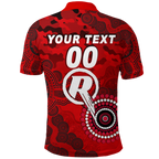 (Custom Personalised) Melbourne Renegades ANZAC Day Aboriginal Polo Shirt - LT12