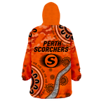 Perth Scorchers ANZAC Day Aboriginal Wearable Blanket Hoodie - LT12