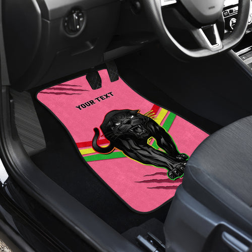Personalised NRL Panthers Car Mats Premiers 2023 Three Peat Proud Of Our Boys Pink LT14