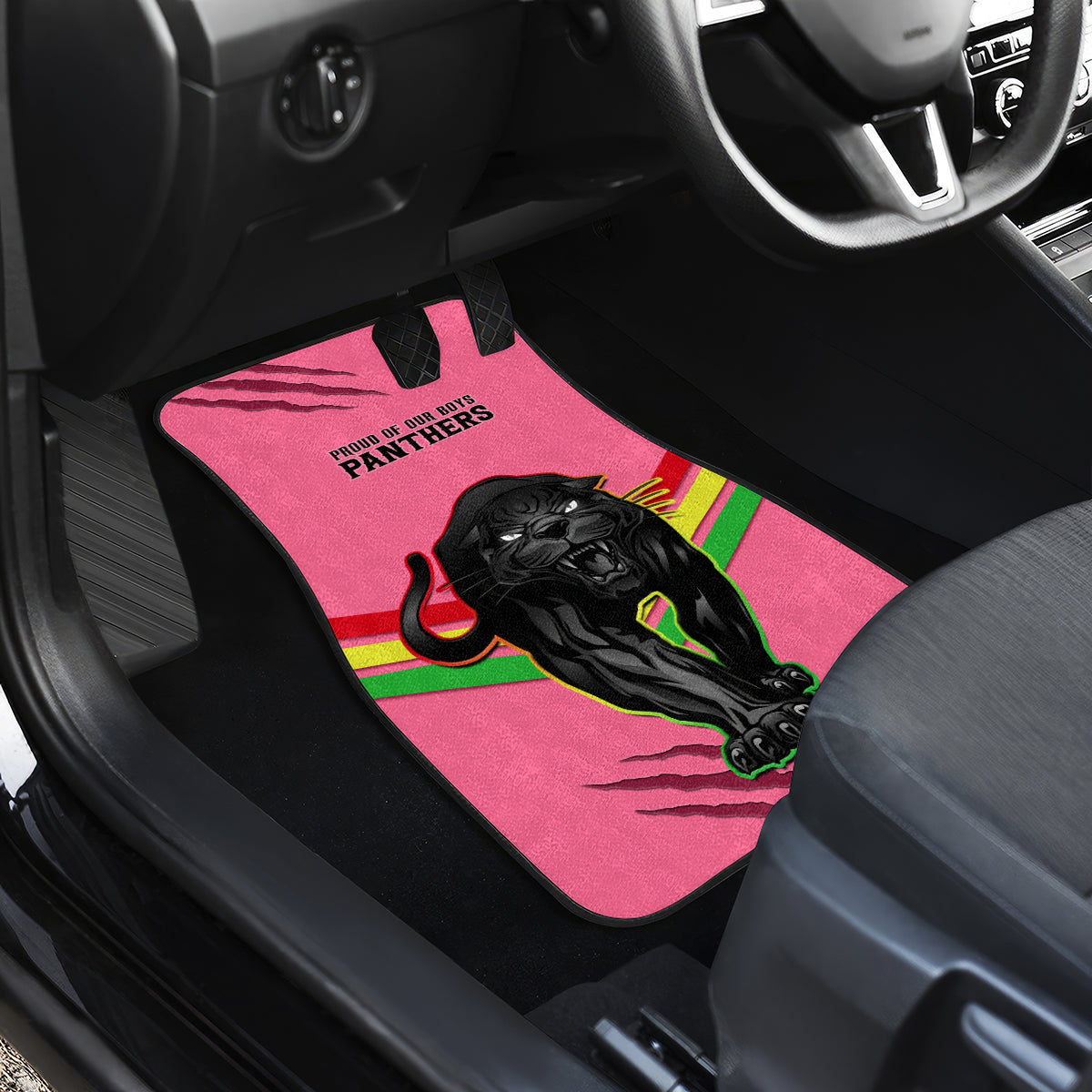 NRL Panthers Car Mats Premiers 2023 Three Peat Proud Of Our Boys Pink LT14