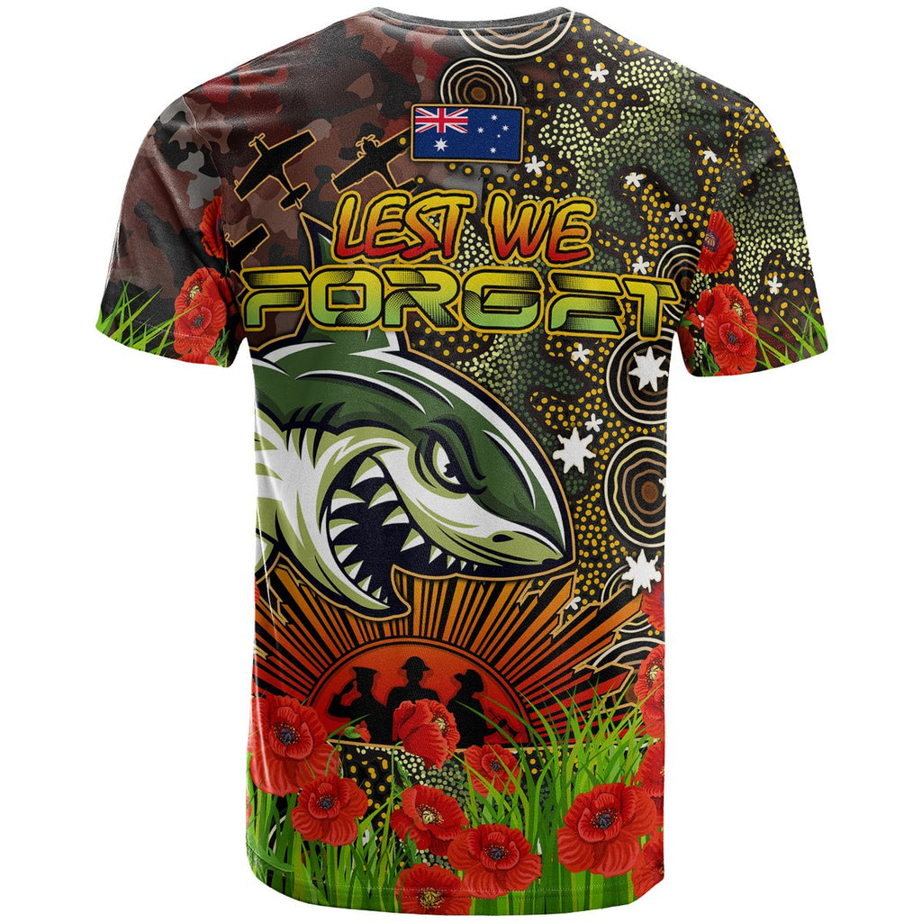 australia-cronulla-anzac-t-shirt-custom-anzac-remembrance-poppy-and-indigenous-patterns-t-shirt