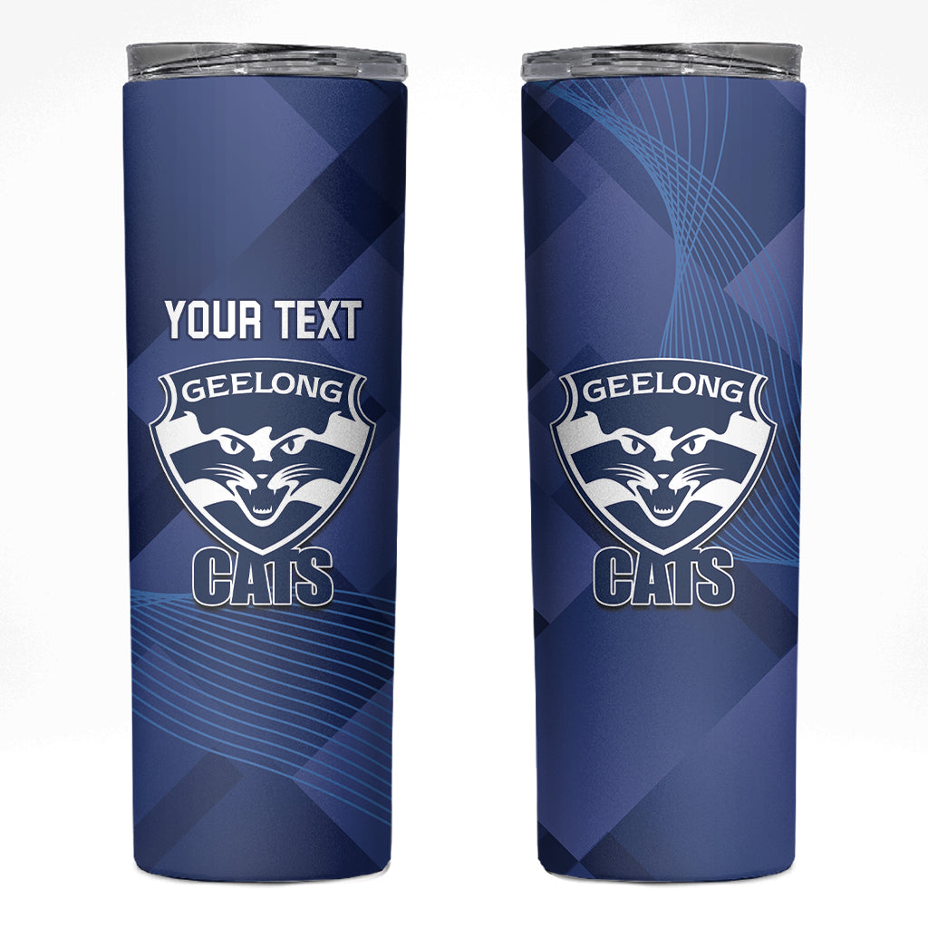 Personalised Cats Football Skinny Tumbler Dynamic Version LT14