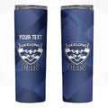 Personalised Cats Football Skinny Tumbler Dynamic Version LT14