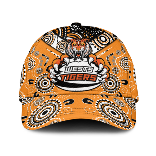 Wests Tiger Rugby Aboriginal Pattern Cap - LT2