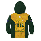 Australia Soccer Kid Hoodie Clare Hunt Matildas Gold Version LT14