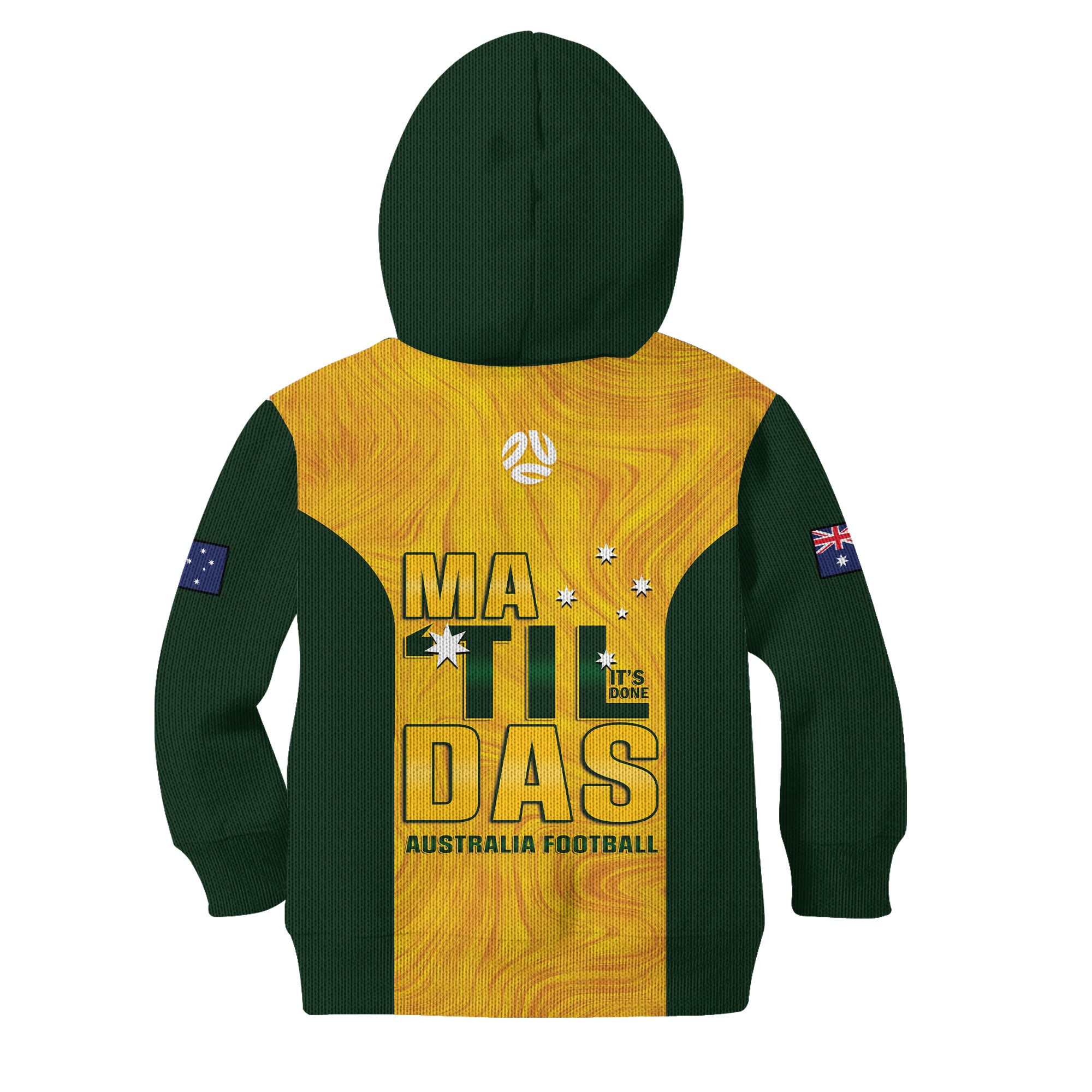 Australia Soccer Kid Hoodie Clare Hunt Matildas Gold Version LT14