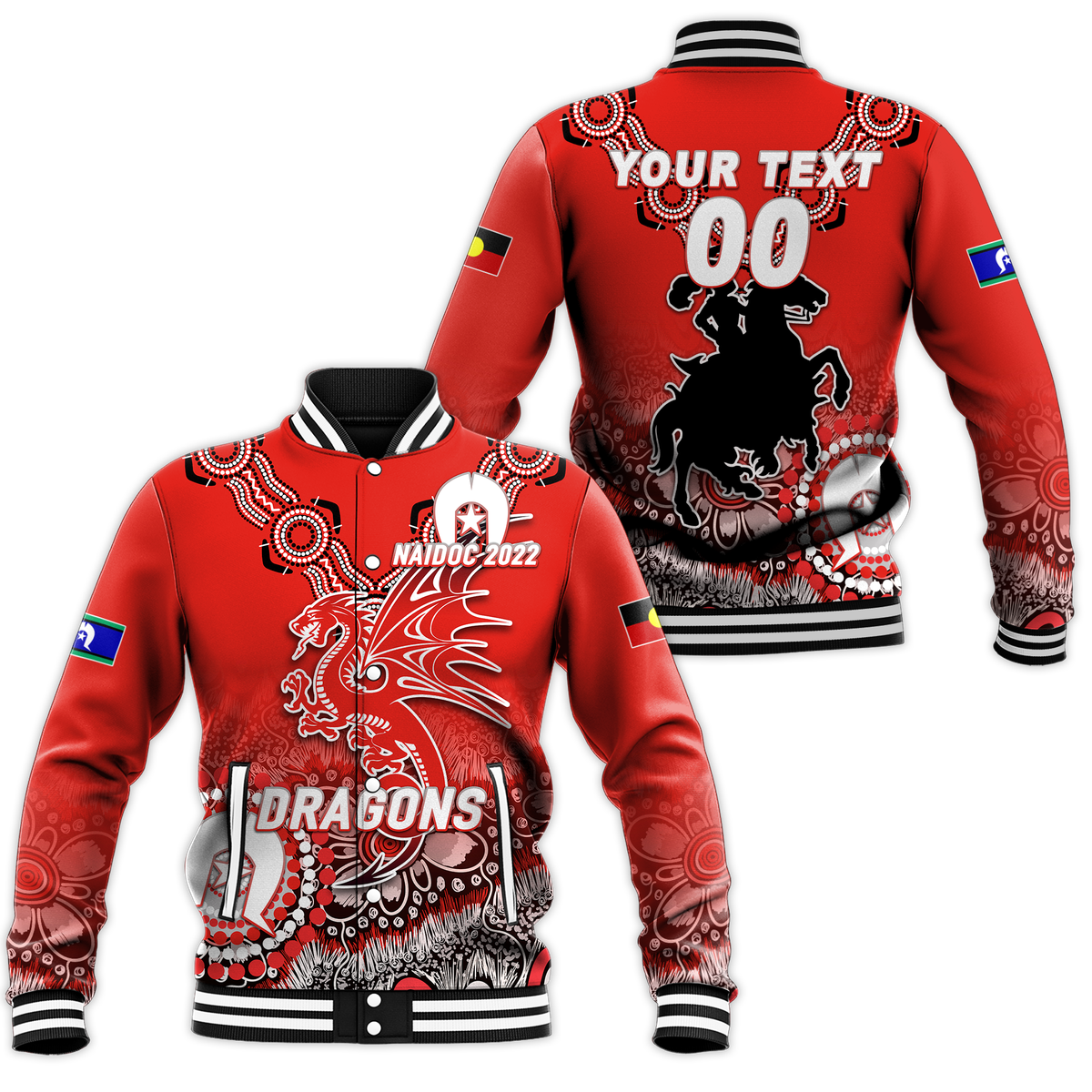 custom-personalised-dragons-rugby-naidoc-2022-aboriginal-baseball-jacket