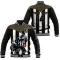 (Custom Text And Number) Magpies Football Baseball Jacket Collingwood 1892 Indigenous Sporty Style LT14