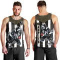 Magpies Football Men Tank Top Collingwood 1892 Indigenous Sporty Style LT14