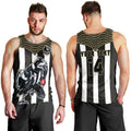 (Custom Text And Number) Magpies Football Men Tank Top Collingwood 1892 Indigenous Sporty Style LT14