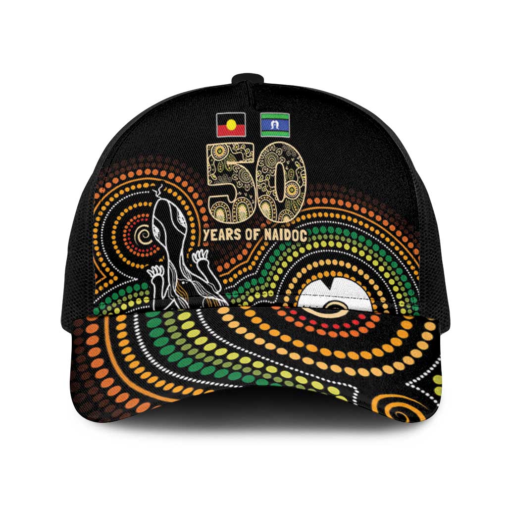 50 Years of NAIDOC Week Indigenous Baseball Net Cap Honor The Past - Grace The Present - Aussie Hoodie