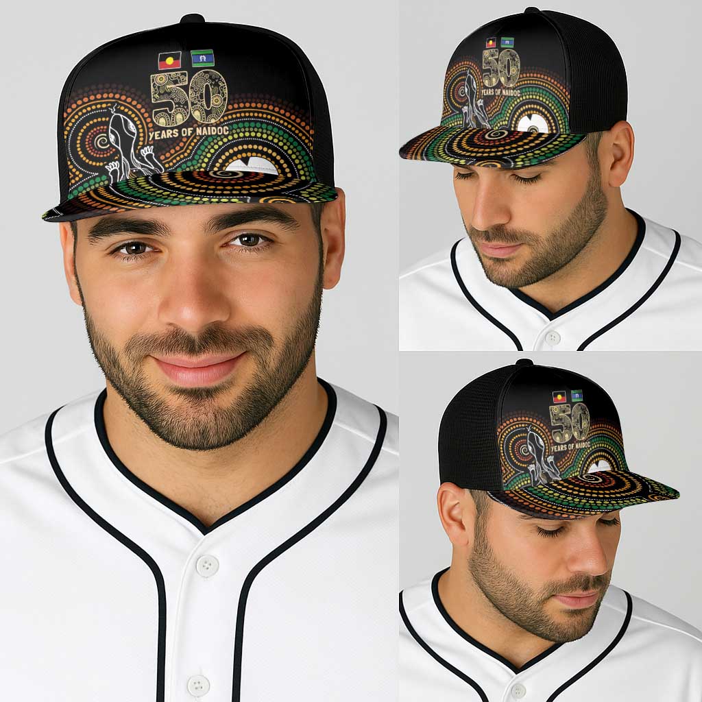 50 Years of NAIDOC Week Indigenous Baseball Net Cap Honor The Past - Grace The Present - Aussie Hoodie