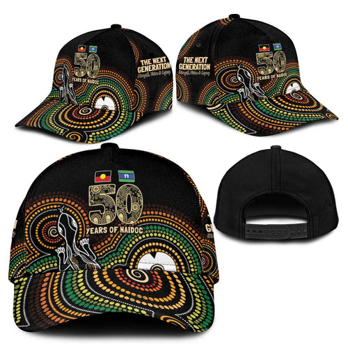 50 Years of NAIDOC Week Indigenous Classic Cap Honor The Past - Grace The Present - Aussie Hoodie