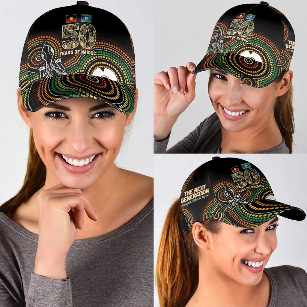 50 Years of NAIDOC Week Indigenous Classic Cap Honor The Past - Grace The Present - Aussie Hoodie