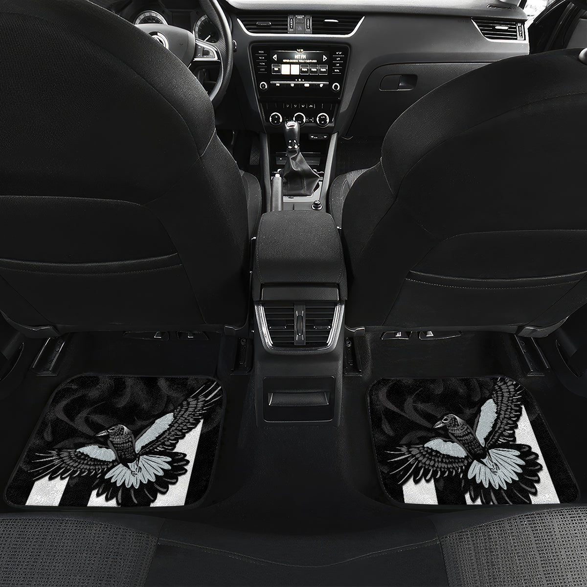 AFL Collingwood Car Mats Magpies Premiers 2023 With Trophy Proud LT14