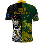 Australia Rugby Mix Aotearoa Rugby Polo Shirt Wallabies All Black Special Version LT14