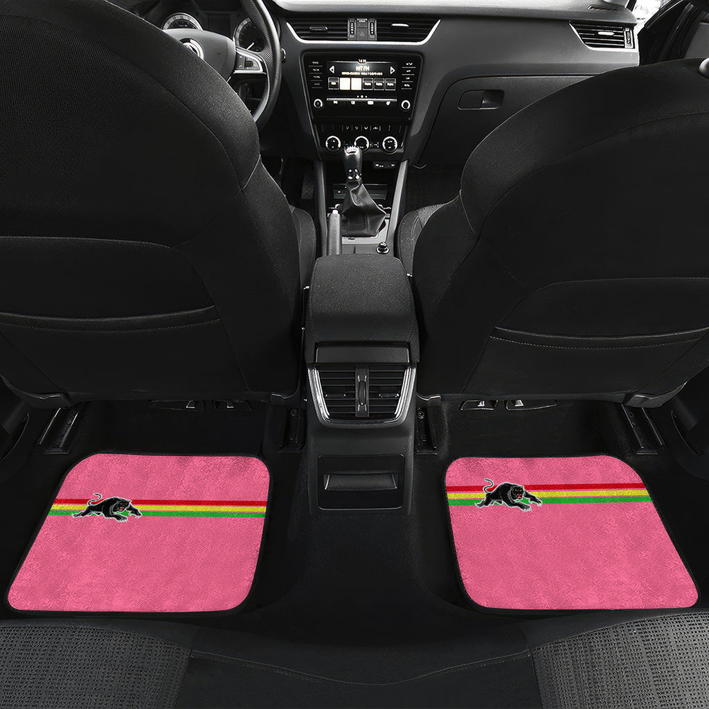 Personalised NRL Panthers Car Mats Premiers 2023 Three Peat Proud Of Our Boys Pink LT14