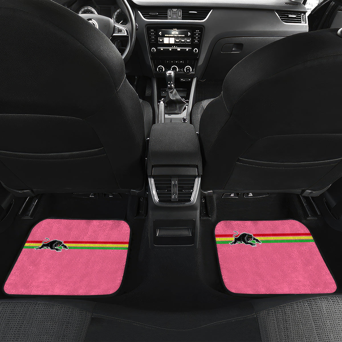 Personalised NRL Panthers Car Mats Premiers 2023 Three Peat Proud Of Our Boys Pink LT14