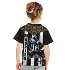 Magpies Football T Shirt KID Collingwood 1892 Indigenous Sporty Style LT14
