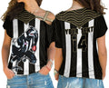 (Custom Text And Number) Magpies Football Cross Shoulder Shirt Collingwood 1892 Indigenous Sporty Style LT14