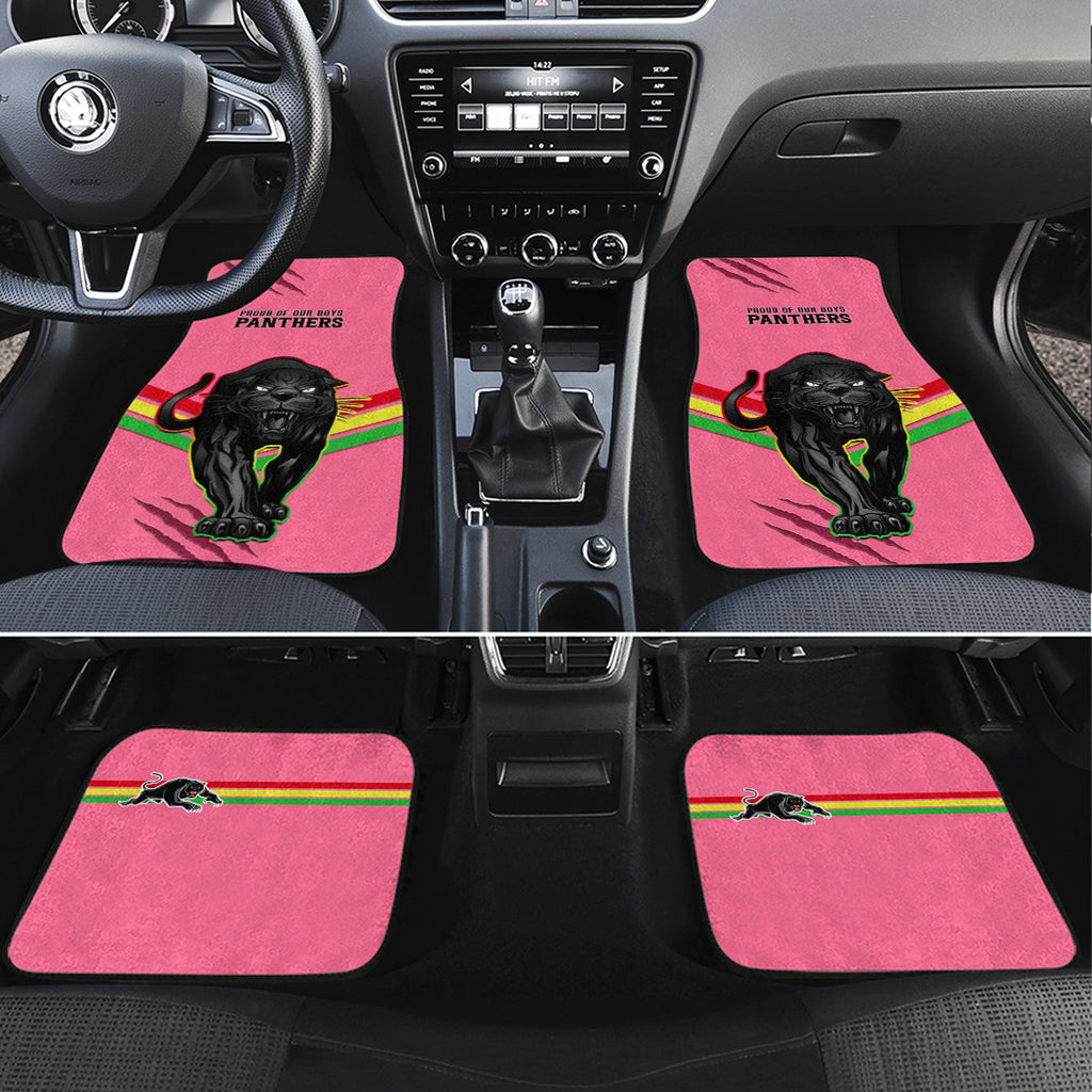 NRL Panthers Car Mats Premiers 2023 Three Peat Proud Of Our Boys Pink LT14