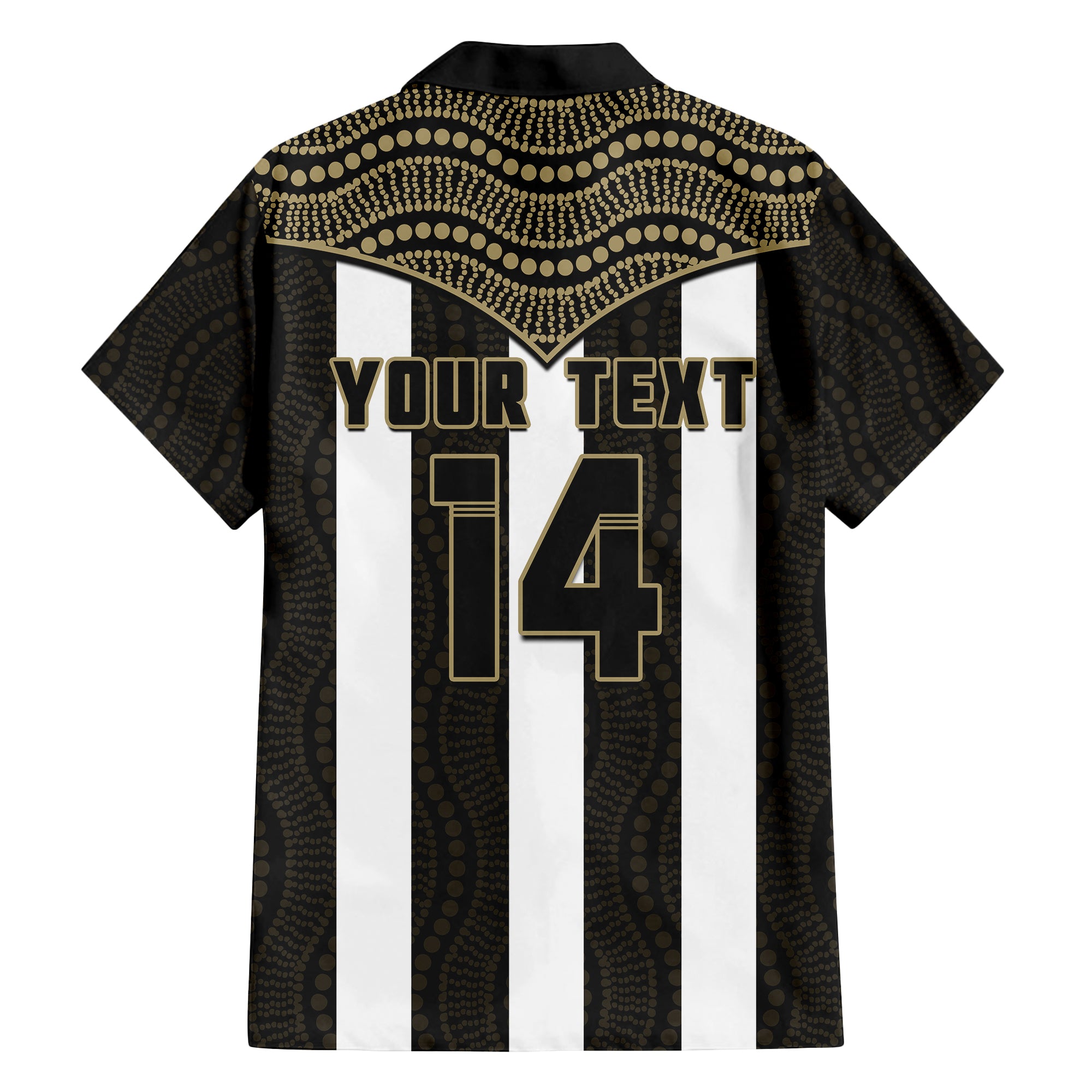 (Custom Text And Number) Magpies Football Hawaiian Shirt Collingwood 1892 Indigenous Sporty Style LT14