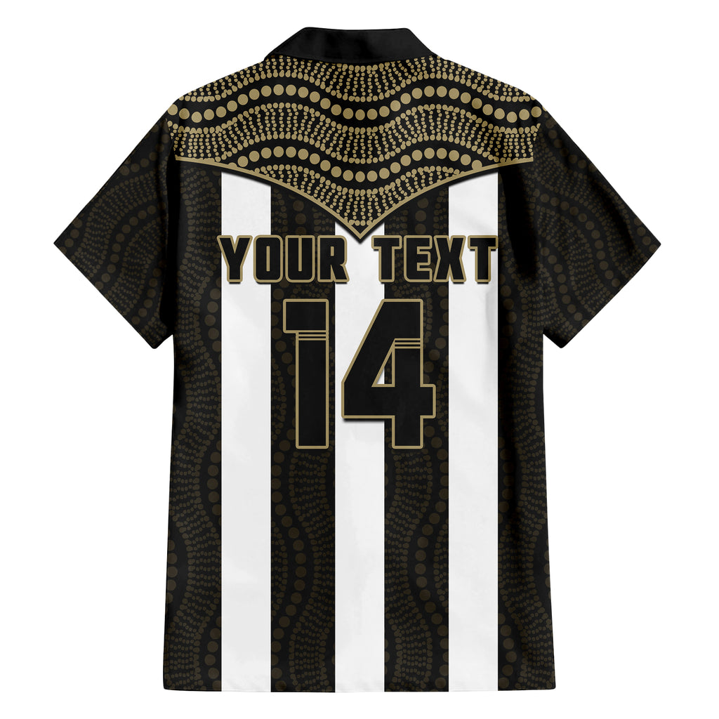 (Custom Text And Number) Magpies Football Hawaiian Shirt Collingwood 1892 Indigenous Sporty Style LT14
