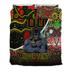 (Custom Personalised) Penrith Panthers Bedding Set Strong Panthers Legend With Special Aboriginal Style LT9