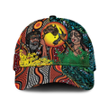 Australia Aboriginal Kangaroo Combine New Zealand Maori Kiwi Bird Cap - LT2