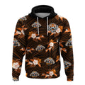 (Custom Text And Number) Wests Tigers Rugby Hoodie Polynesian Tribal Mix Tropical Hawaiian Style LT14